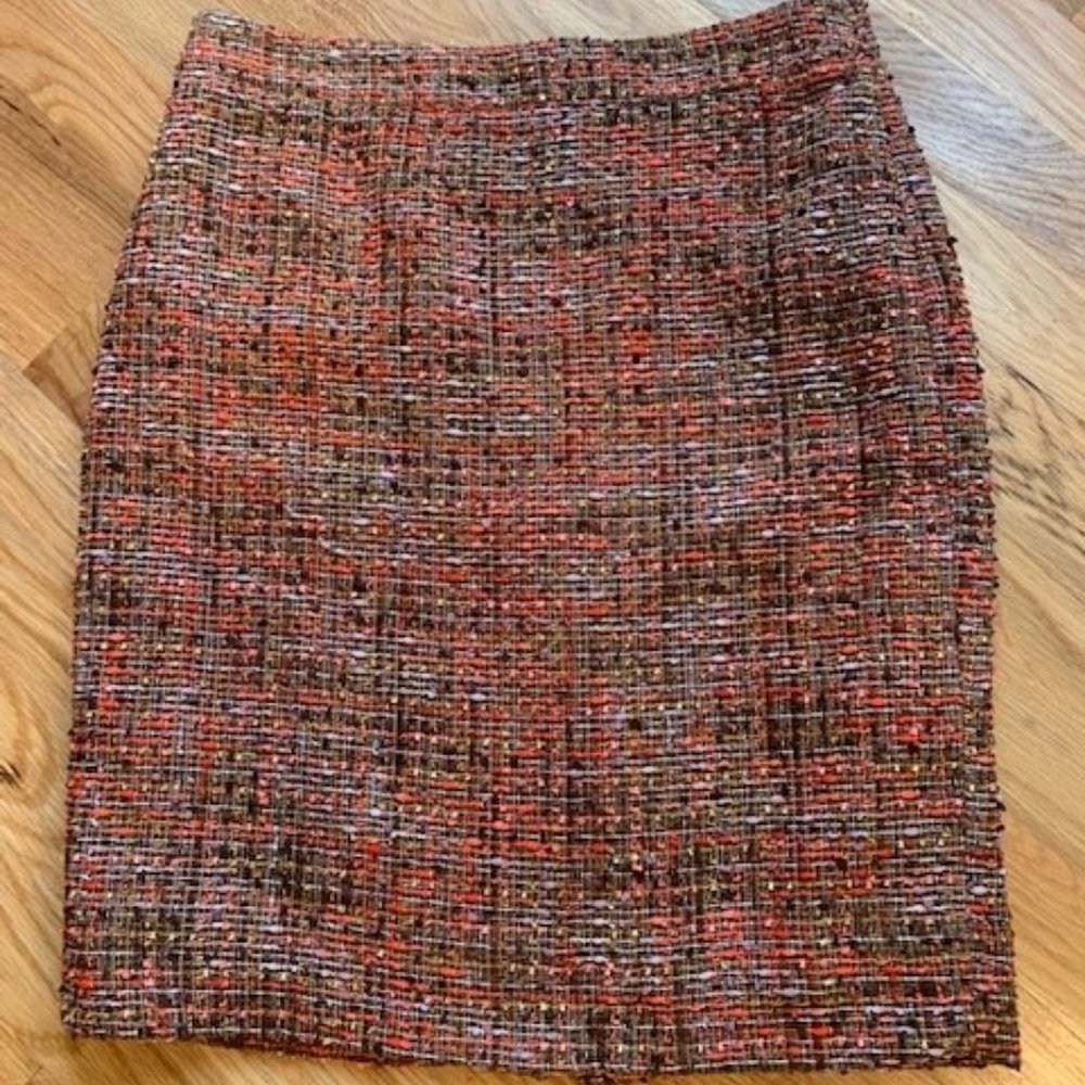 J.CREW No 2 Pencil Skirt Tweed Knee Length 2